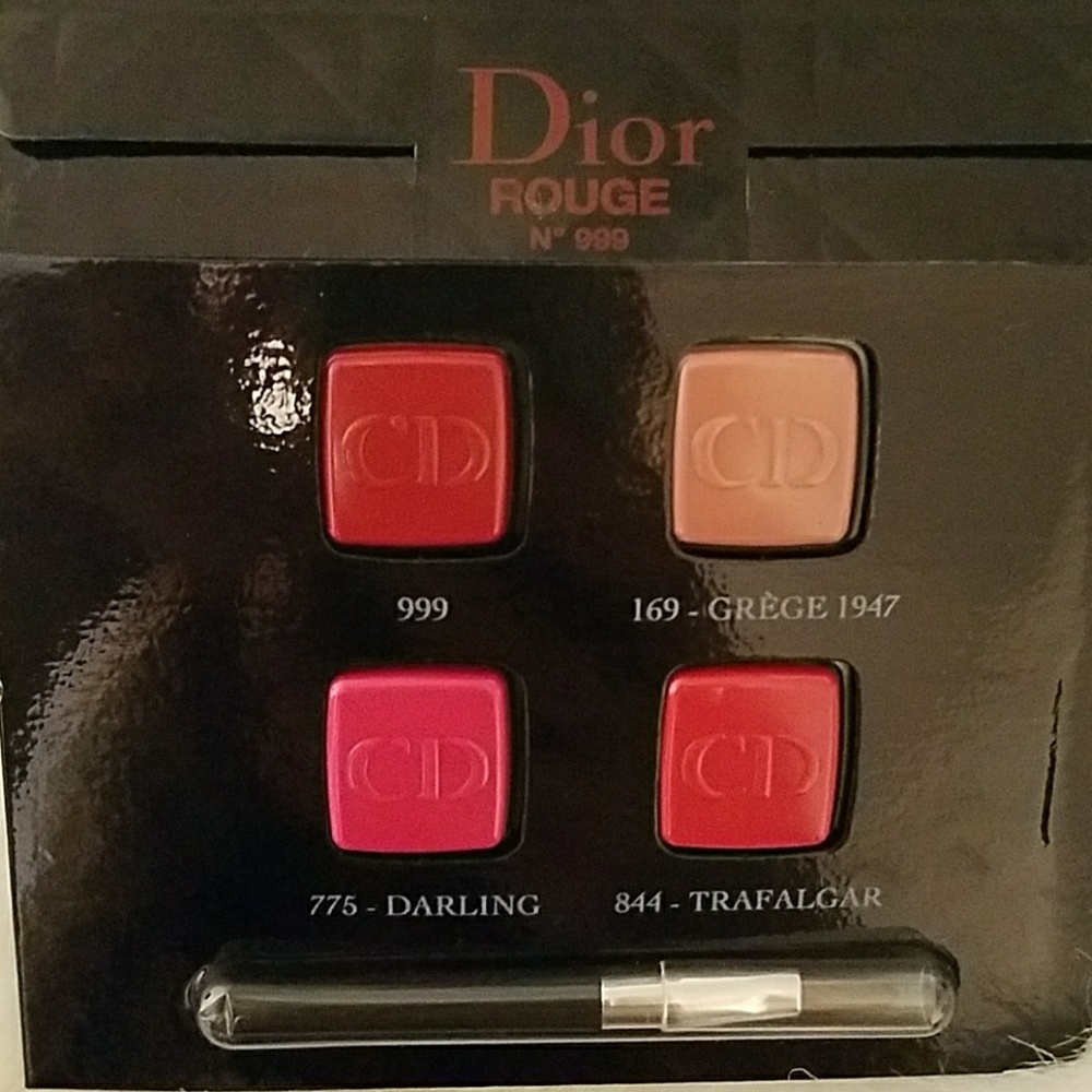 Dior ROUGE N999 lipstick samples w/brush applier